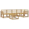 vidaXL Outdoor Sofa Set 6 pcs White Solid Acacia Wood