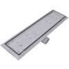 vidaXL Linear Shower Drain 2 pcs 530x140 mm Stainless Steel