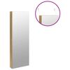 vidaXL Mirror Jewellery Cabinet with LED Lights Wall Mounted