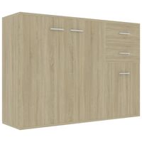 vidaXL Sideboard Sonoma Oak 105x30x75 cm Engineered Wood