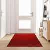 vidaXL Doormat Other Red and Black 120 x 350 cm Polyamide and PVC