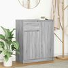 vidaXL Sideboard with Drawer Grey Sonoma 71x35x84 cm Engineered Wood