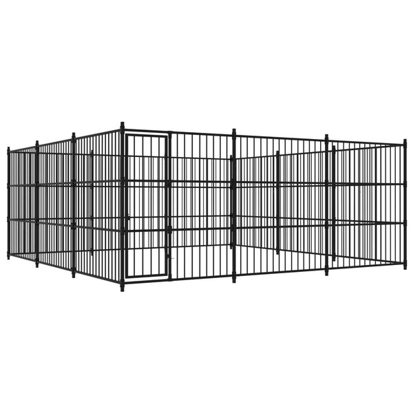 vidaXL Outdoor Dog Kennel 450x450x185 cm