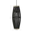 vidaXL Pendant Lamp Black Willow 40 W 27x68 cm Oval E27