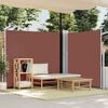 vidaXL Patio Retractable Side Awning 170x1200 cm Brown