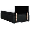 vidaXL Box Spring Bed with Mattress Black 120x200 cm Fabric