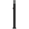 vidaXL Outdoor Floor Lamp with Outlet Black 110 cm Aluminium