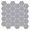 vidaXL Hexagon Tile 10 pcs Grey 30 x 30 cm Polyurethane and PET