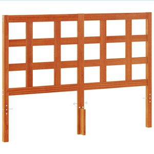 vidaXL Headboard Wax Brown 135 cm Solid Wood Pine