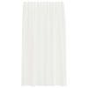 vidaXL Voile Curtains with Rod Pockets 2 pcs White