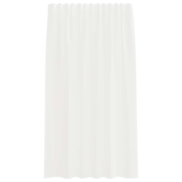 vidaXL Voile Curtains with Rod Pockets 2 pcs White