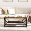 vidaXL Coffee Table Old Wood 90 x 50 x 40 cm Engineered Wood and Steel