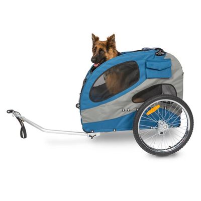 PetSafe Dog Bike Trailer Happy Ride L Blue