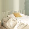 vidaXL Metal Replace Headboard White 200 cm