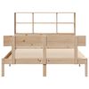 vidaXL Bookcase Bed without Mattress 150x200 cm King Size Solid Wood Pine