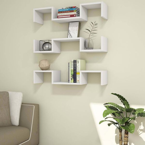 Homemania Wall Shelf Elegant 74.2x22x16.8cm White