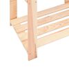 vidaXL 3-Tier Storage Rack 80x38x90 cm Solid Pinewood 150 kg
