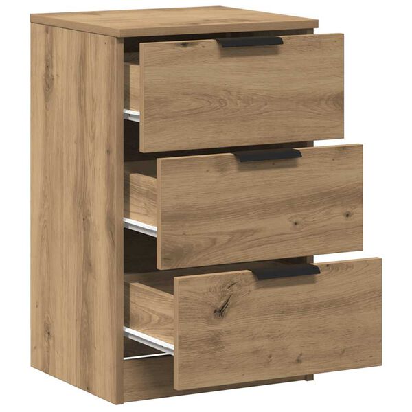 vidaXL Bedside Cabinet Artisan Oak 40x36x65 cm Engineered Wood
