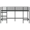 vidaXL Kids'Loft Bed Frame Black 99.5 x 200 cm Steel