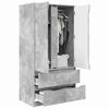 vidaXL Cabinet Manual Concrete Grey 79.5 x 49 x 156 cm Engineered Wood