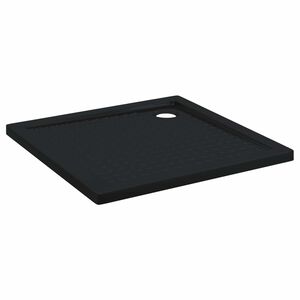 vidaXL Shower Base Tray with Dots 90 x 90 x 4 cm ABS Black