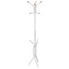 vidaXL Coat Stand White 176 cm Powder-coated Iron