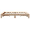 vidaXL Bed Frame without Mattress 150x200 cm King Size Solid Wood Pine