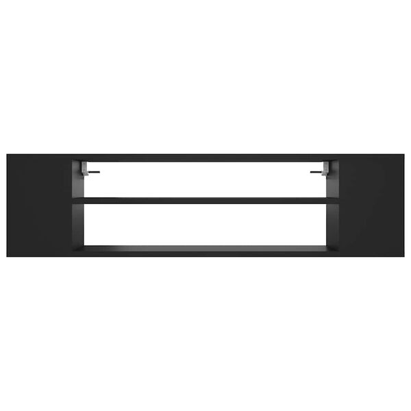 vidaXL Hanging TV Cabinet Black 100x30x26.5 cm Engineered Wood