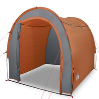vidaXL Storage Tent Grey and Orange 204x183x178 cm 185T Taffeta