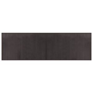 vidaXL Rug Rectangular Dark Brown60x200 cm Bamboo