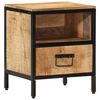 vidaXL Bedside Cabinet 40x35x50 cm Solid Wood Mango