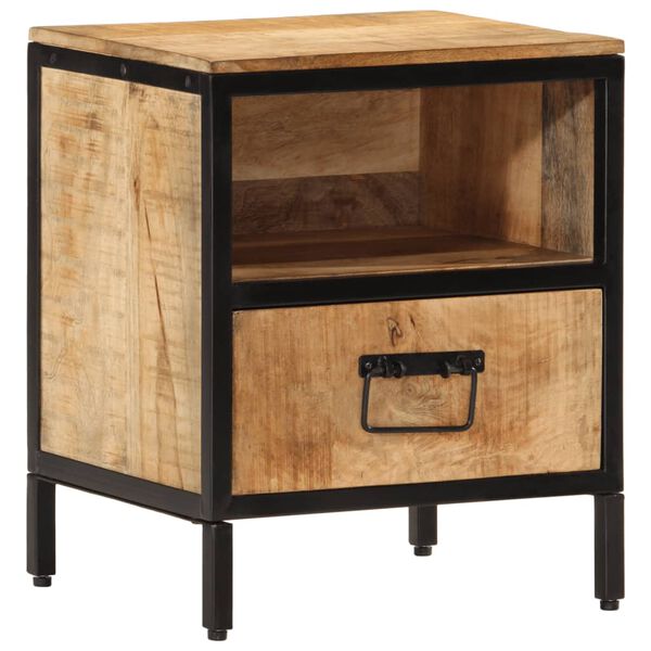 vidaXL Bedside Cabinet 40x35x50 cm Solid Wood Mango