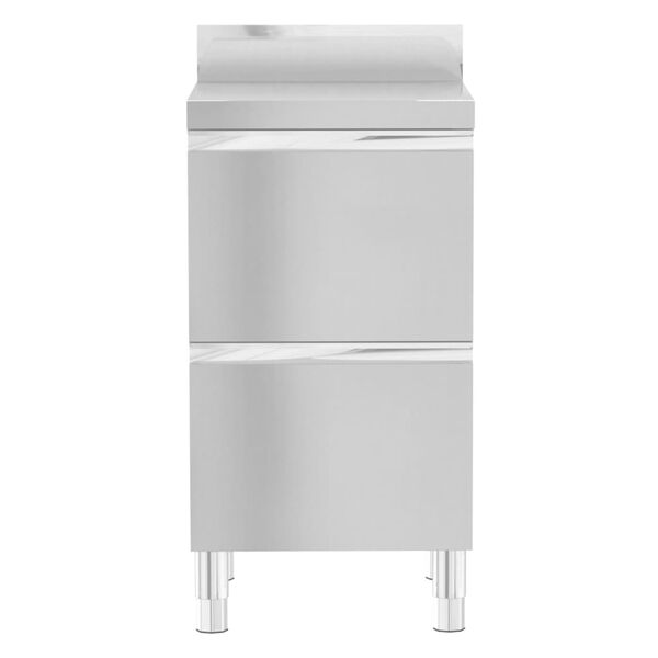 vidaXL Commercial Kitchen Cabinets 3 pcs Stainless Steel