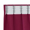 vidaXL Blackout Curtains with Rings 2 pcs Wine Red 175 x 140 cm