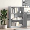 vidaXL Bookcase Grey Sonoma 80x24x109 cm Engineered Wood