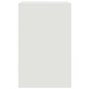 vidaXL Bedside Cabinets 2 pcs White 34.5x39x62 cm Steel