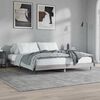 vidaXL Bed Frame without Mattress Grey Sonoma 200x200 cm Engineered Wood