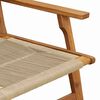 vidaXL Garden Chairs with Table 3 pcs Beige Solid Acacia Wood
