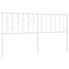 vidaXL Metal Replace Headboard White 160 cm