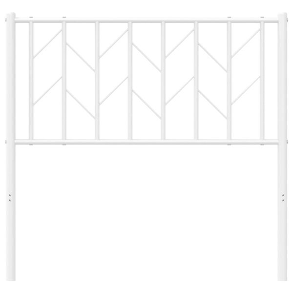 vidaXL Metal Replace Headboard White 90 cm