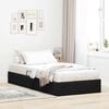 vidaXL Storage Bed with Mattress with Storage Black 90 x 190 cm Velvet