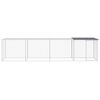 vidaXL Chicken Cage with Roof Anthracite 403x98x90 cm Galvanised Steel
