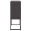 vidaXL Highboard Black 68.5x38.5x107 cm Steel