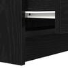 vidaXL Bedside Cabinet with 2 Drawers Black 38x34x80 cm