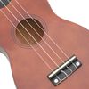 vidaXL Soprano Ukulele Set with Bag for Kids Dark Wood 23"