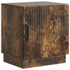 vidaXL Bedside Table Smoked Oak 43 x 34.5 x 47 cm Engineered Wood