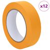 vidaXL Painter Masking Tapes 12 pcs Yellow 30mm x 50m Paper