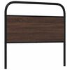 vidaXL Replace Headboard Brown Oak 90 cm Steel and Engineered Wood
