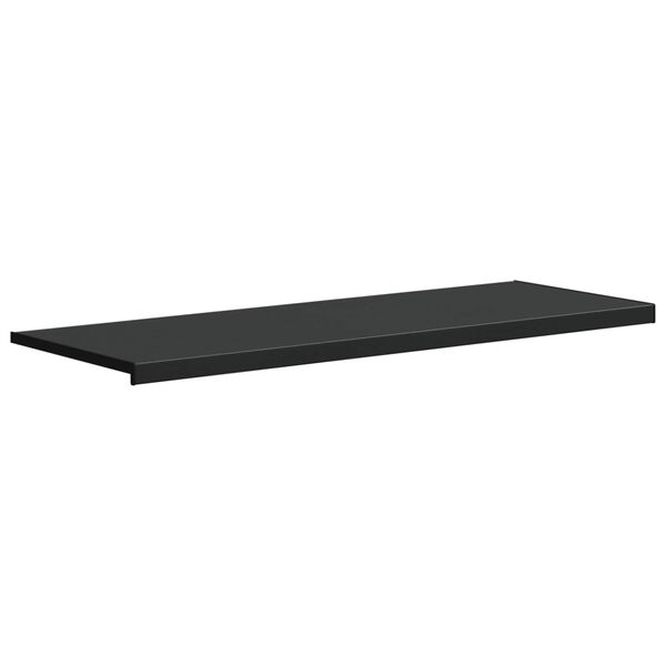 vidaXL Window Sill Black with Wood Grain 160 x 50 x 4.5 cm PVC