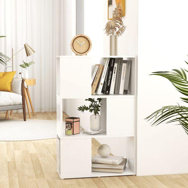 vidaXL Book Cabinet Room Divider White 60x24x94 cm Engineered Wood